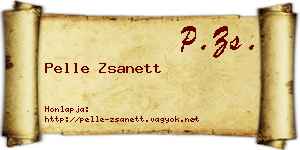 Pelle Zsanett névjegykártya