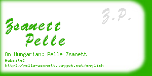 zsanett pelle business card